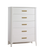 Natart Palo 5 Drawer Dresser - White