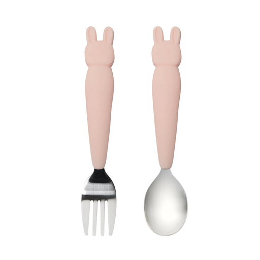 Loulou Lollipop Big Kid's Spoon/Fork Set - Bunny