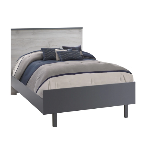 Natart Tulip Urban Double Bed Conversion Rail Kit 54"and low profile footboard 54"  - Charcoal - MARKHAM STORE PICKUP ONLY