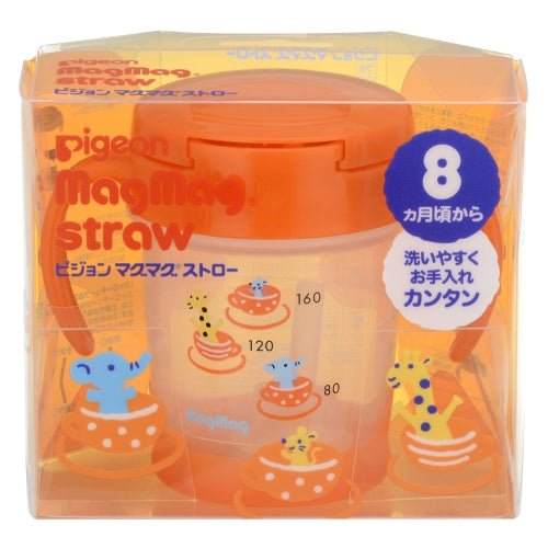 Pigeon MagMag Straw Sippy Cup - Orange 200ml 18123