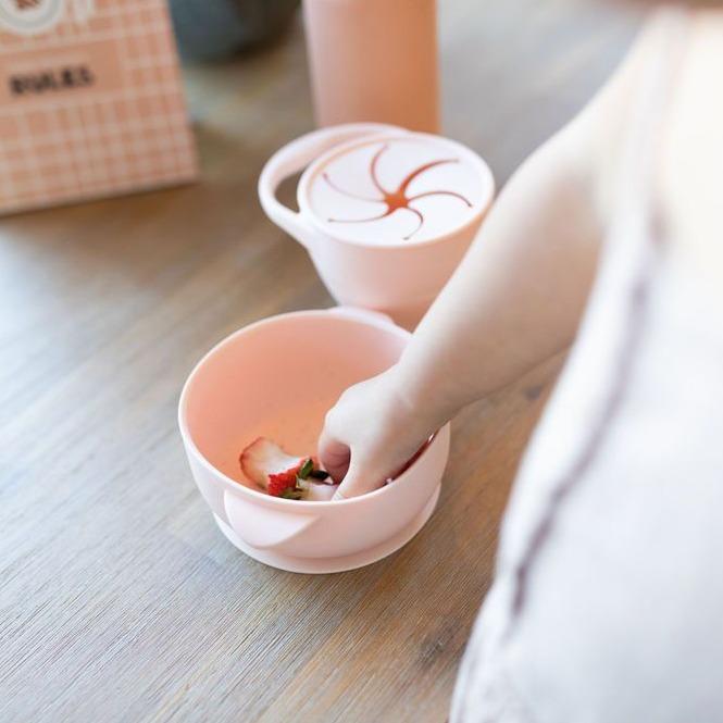 MKS Silicone Bowl with Lid - Soft Pink (MKS-BOWL-SOFTPK)