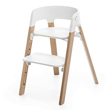 Stokke Steps Chair Natural with White Seat