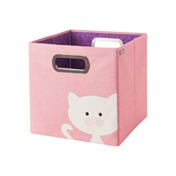 JJ Cole Storage Box in Kids' Patterns (11"h x 11"w x 11"d) - Cat