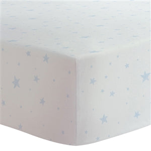 Kushies Portable Playpen Sheet Blue Scribble Stars (S345-605)