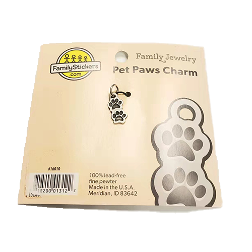 Family Sticker Family Jewelry Pet Paw Charm