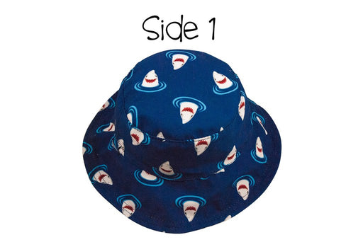 Flapjack Kids Reversible Baby Sun Hat – Shark | Crab