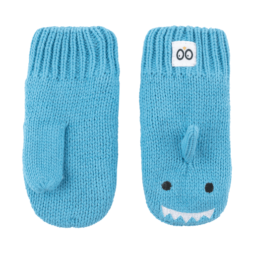 Zoocchini Baby/Toddler Knit Mittens - Sherman the Shark