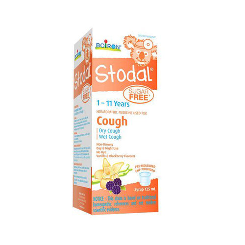 Boiron Stodal Child Cough Syrup Sugar Free 125ml (EXPIRED 12/2020)