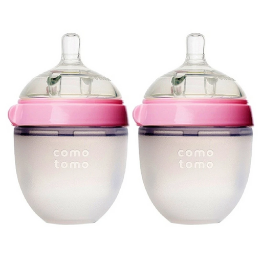 Como Tomo Natural Feel Baby Bottle 150ml 2pk Pink