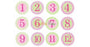 Pearhead Milestone Stickers - Girl Color - CanaBee Baby