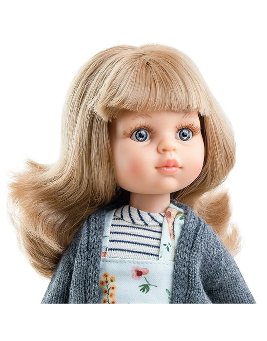 Paola Reina Las Amigas Doll Clothing - Blue Jumper & Gray Jacket