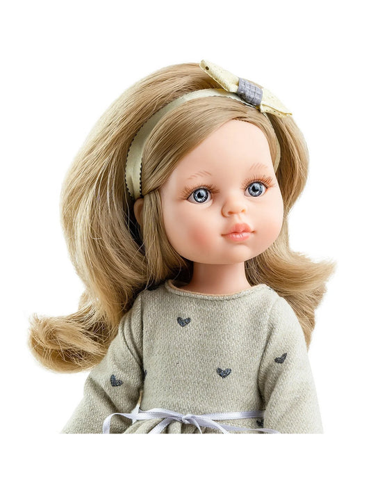 Paola Reina Las Amigas Doll - Carla w/ Taupe Color Dress