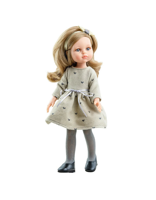 Paola Reina Las Amigas Doll - Carla w/ Taupe Color Dress