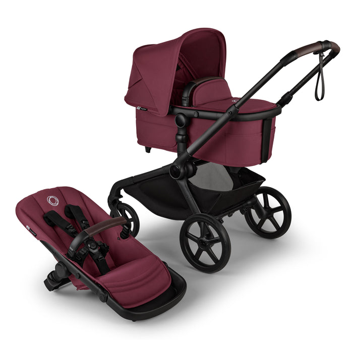 Bugaboo Kangaroo Stroller Complete - Black/Dark Cherry