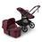 Bugaboo Kangaroo Stroller Complete - Black/Dark Cherry