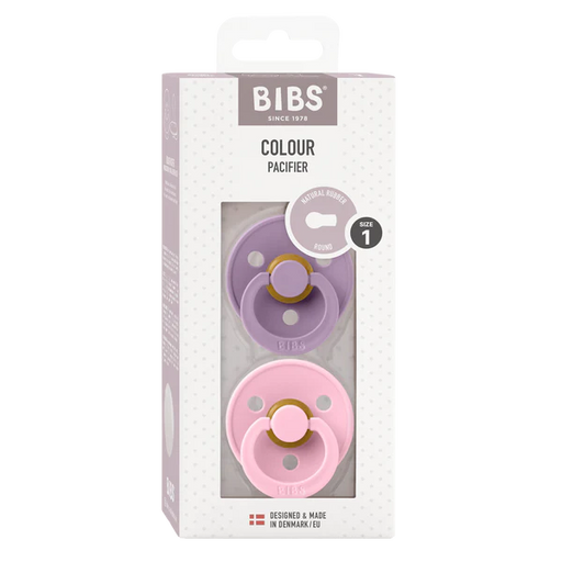 Bibs Pacifier Original 2pk -  Pink/Lavender 0-6M