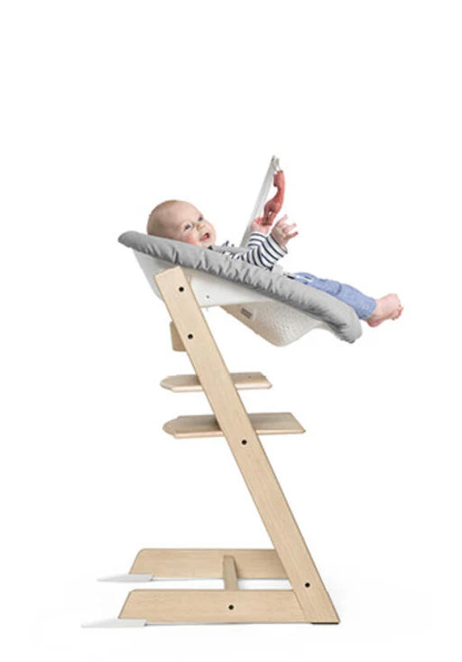 Stokke Tripp Trapp Chair with Newborn - Natural + Lima Flex Carrier