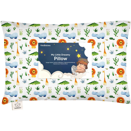 KeaBabies Standard Toddler Pillow - Zoo