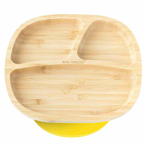 Eco Rascals Toddler Plate - Yellow