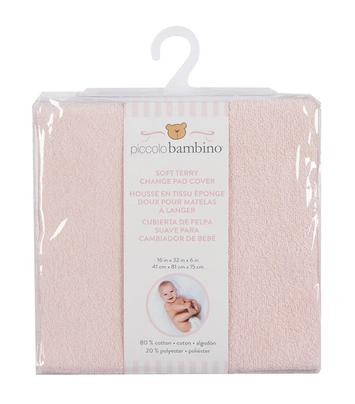 Piccolo Bambino Terry Fitted Sheet For Change Pad - Pink PB5001PK