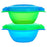 Munchkin Click Lock Toddler Bowls 2pk - Blue/Green