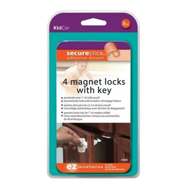 Kidco Magnet Lock 4pk+ Key