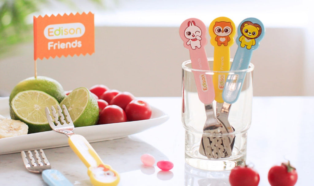 Edison Friends Spoon&Fork Case Set - Owl