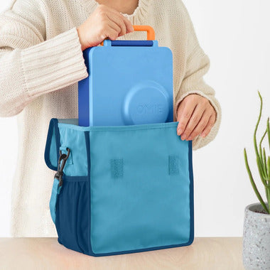 Omielife Insulated Nylon Lunch Tote - Blue