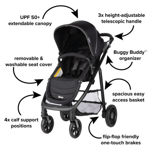 Diono Quantum4 3-in-1 Travel System - Black Jet