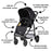 Diono Quantum4 3-in-1 Travel System - Gray Slate