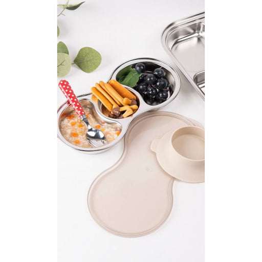 Grosmimi Stainless Steel Baby Food Tray - 3 Compartments