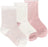 Snugabye Organic Cotton Toddler Crew Socks 3-Pack - Misty Rose