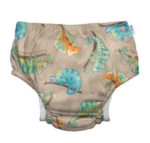 Green Sprouts Eco Snap Swim Diaper - Sand Panther Chameleon