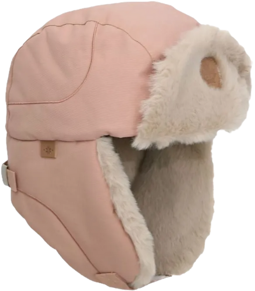 Calikids Fur Avia Hat - Rose Cendre