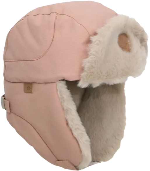 Calikids Fur Avia Hat - Rose Cendre