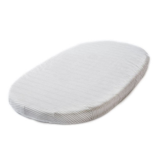 STOKKE V3 Bed Fitted Sheet by Pehr - Stripped Away Pebbles