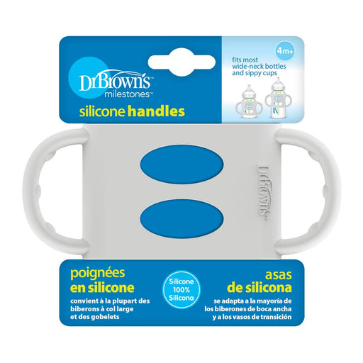 Dr Brown's Wide Neck Silicone Handles - Gray