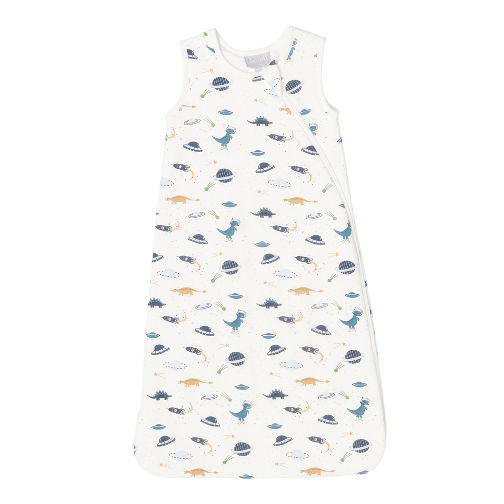 Coccoli Cotton-modal 1.5 Togs Sleepsack - Dinos On Cream