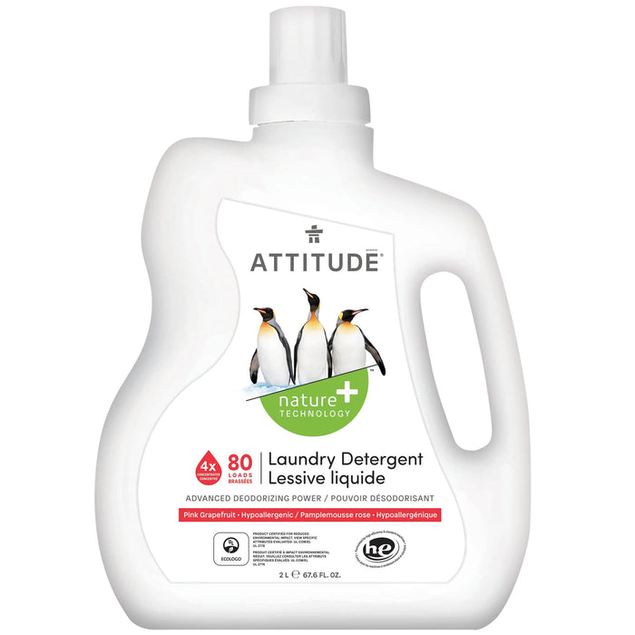 Attitude Laundry Detergent 2L(80 loads) - Pink Grapefruit
