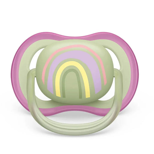 Avent Ultra Air Pacifier 2PK 0-6M - Sun Green Rainbow