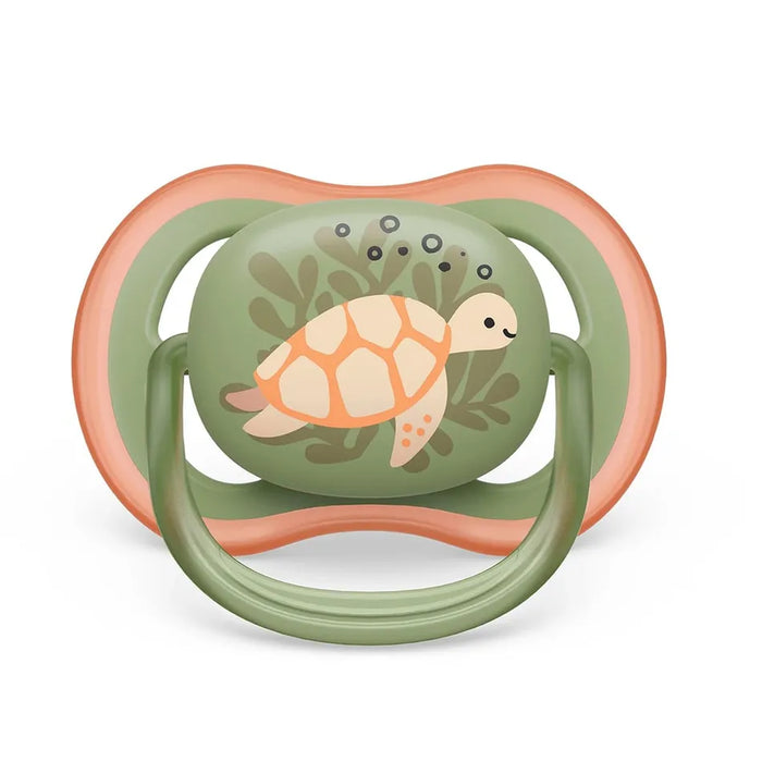 Avent Ultra Air Pacifier 2PK 6-18M - Turtle+Whale