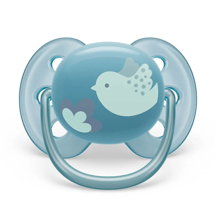 Avent Ultra Soft Pacifier 2PK 6-18M - Dove+Leaves