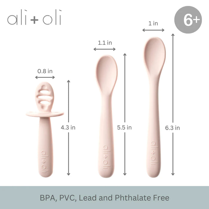 Ali + Oli Multi-Stage Spoon Set - Blush