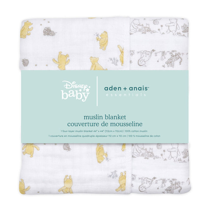 Aden + Anais Classic Muslin Blanket Winnie+friend- Dandelions