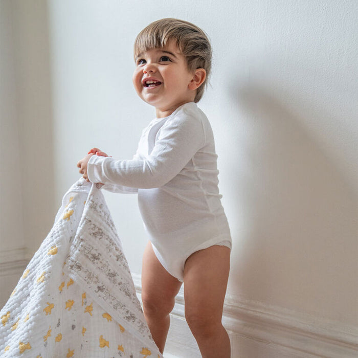 Aden + Anais Classic Muslin Blanket Winnie+friend- Dandelions