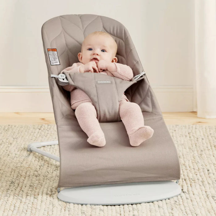 Baby Bjorn Bouncer Bliss Petal Quilt - Sand Grey