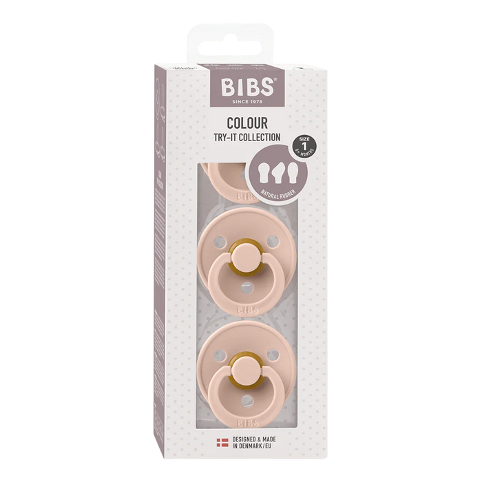 Bibs Try-It Colour Collection Blush 3 Pack 0-6M