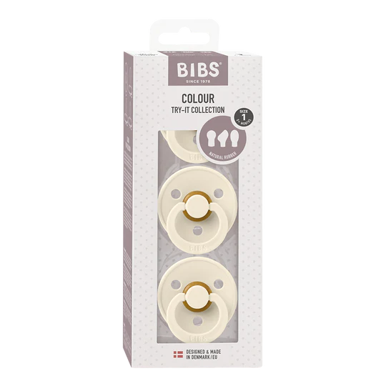 Bibs Try-It Collection 3pk - Ivory 0M+