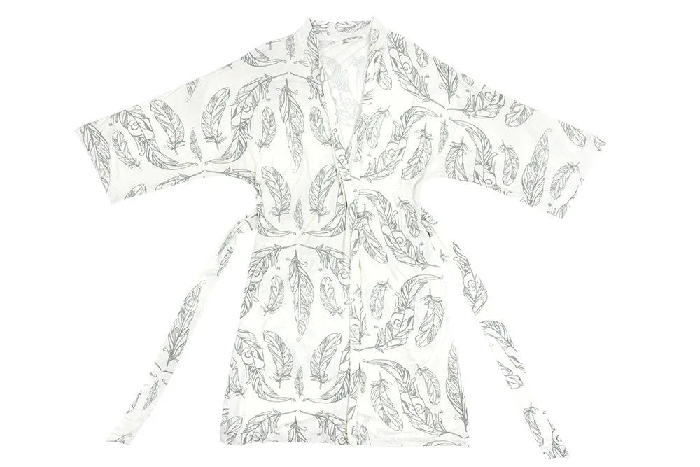 Nest Designs Women's Kimono Jersey Robe - Feather White