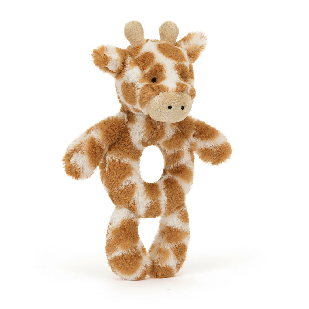 Jellycat Bashful Giraffe Cub Ring Rattle